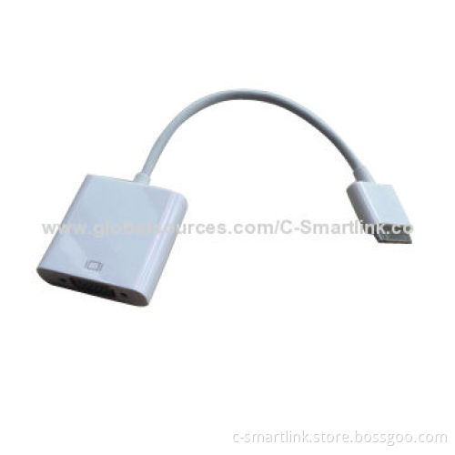 VGA Cable, Adapter for iPad 1, 2, 3, iPhone 4, 4S and iTouch 4